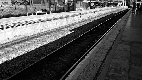 Railroad station platform