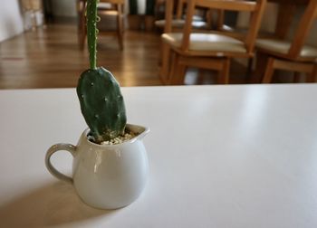 Close-up of drink on table at home