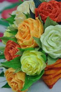 Close-up of multi colored flowers