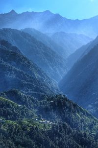 Aerial view of landscape