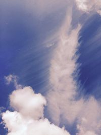 Low angle view of cloudy sky