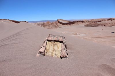 Scenic view of desert against sky