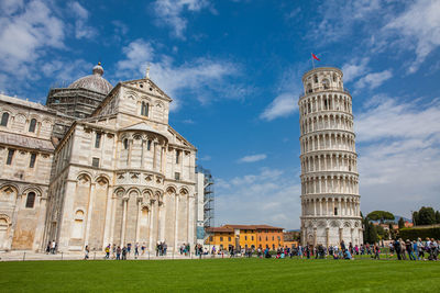 Primatial metropolitan cathedral of the assumption of mary and the leaning tower of pisa