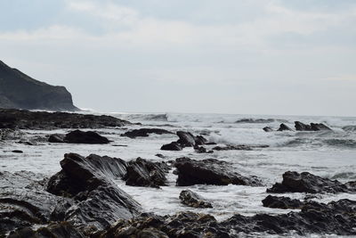 Scenic view of sea against sky