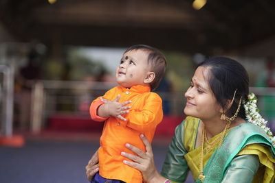 Child with mother