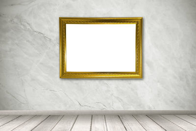 White wooden wall in museum