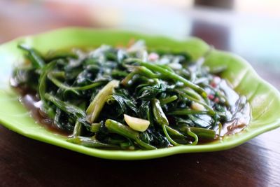 Close-up of salad in plate