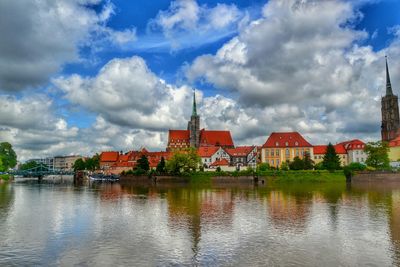 River with buildings in background