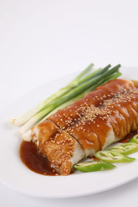 Close-up of food in plate