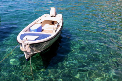 Boats in lake
