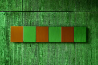 Directly above shot of multi colored pattern on wall