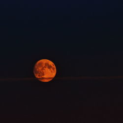 Moon in sky at night