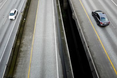 Railroad track passing through tunnel