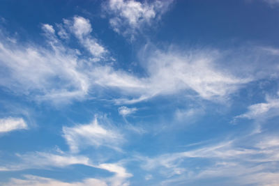 Low angle view of clouds in sky