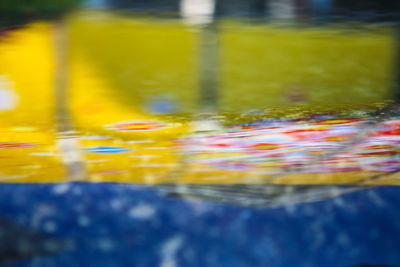 Full frame shot of yellow water