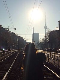 Railroad station platform