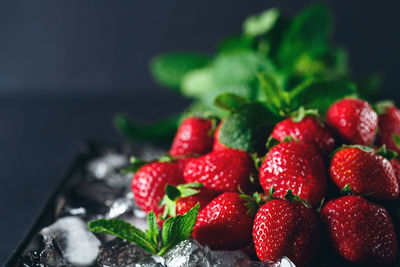 Close-up of strawberries