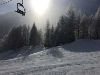 Snow covered mountain against sky