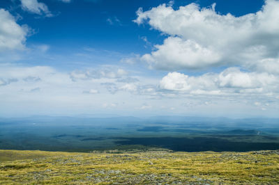 Scenic view of landscape against sky