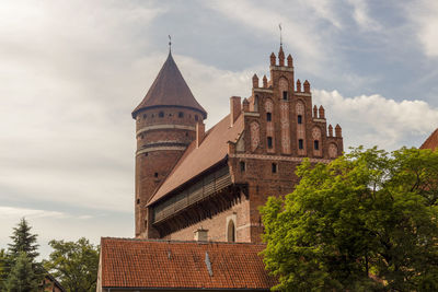 Low angle view of building against sky