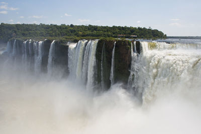 Scenic view of waterfall