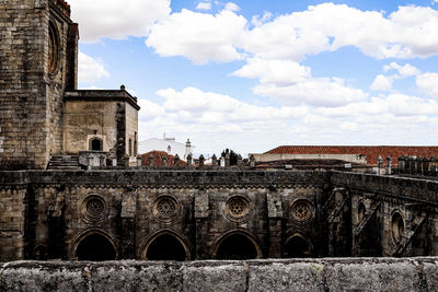 Exterior of old building against sky