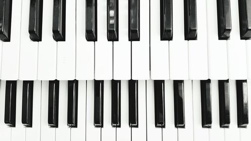 Full frame shot of piano keys