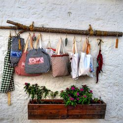 Clothes drying on clothesline