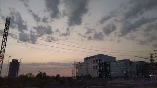 Low angle view of buildings against sky