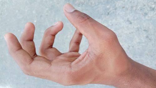 Close-up of human hand