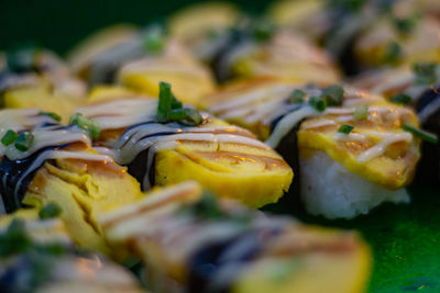 Close-up of vegetables in plate