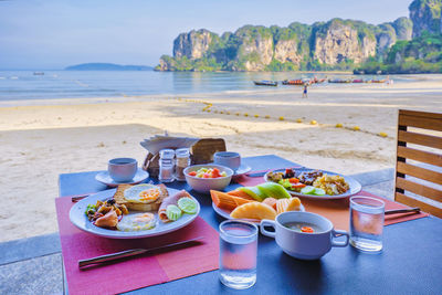 Scenic view of beach