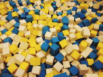 Full frame shot of sponge cubes