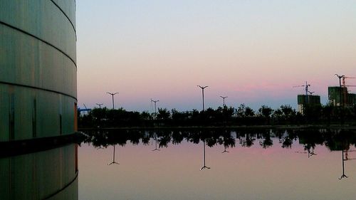 Reflection of clouds in water