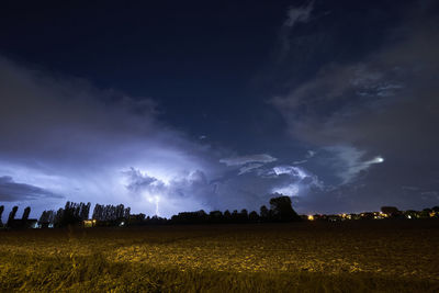 Lightning at night 