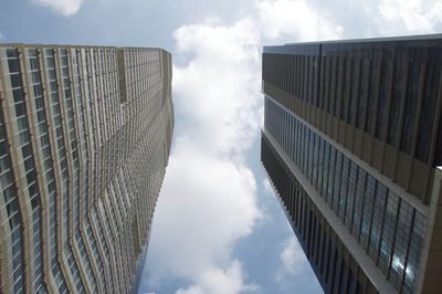 Low angle view of buildings against sky