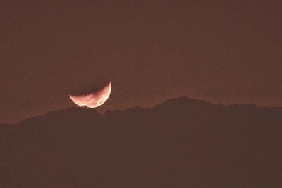 Scenic view of moon at night