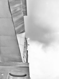 Low angle view of man against sky