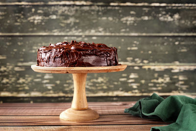 Close-up of dessert on table