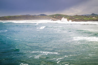 Scenic view of sea against sky