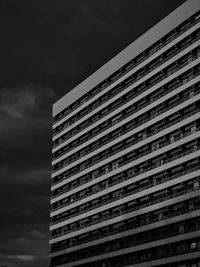 Low angle view of modern building against sky