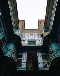 Low angle view of building against clear sky