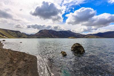 Scenic view of sea against sky