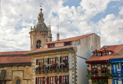 Low angle view of building against sky