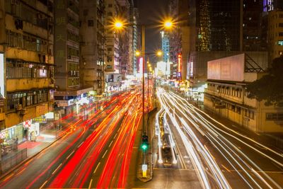 City street at night