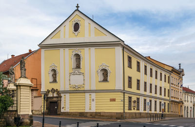 Exterior of building against sky in city