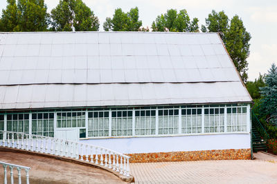 Low angle view of building against sky