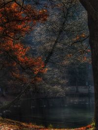 River in city against sky