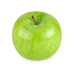 Close-up of apple against white background