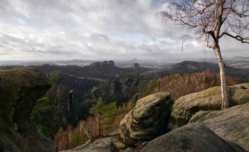 Scenic view of landscape against sky